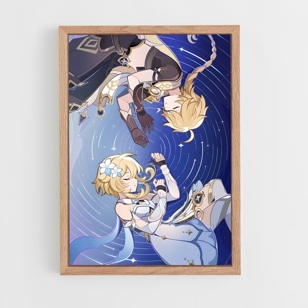 Poster Voyageur des Légendes – affiche Genshin impact (vue 4)